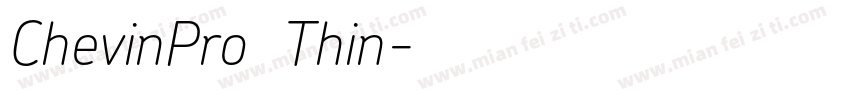 ChevinPro  Thin字体转换